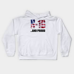 H-1B and Stars and Stripes and proud Kids Hoodie